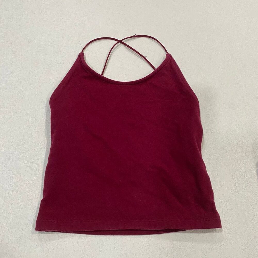 American Eagle Burgundy Strappy Cami Tank Top Women’s XS